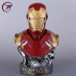 Hot products Home decor cartoon Marvel Red Iron Man can shine fiberglass bust resin statue