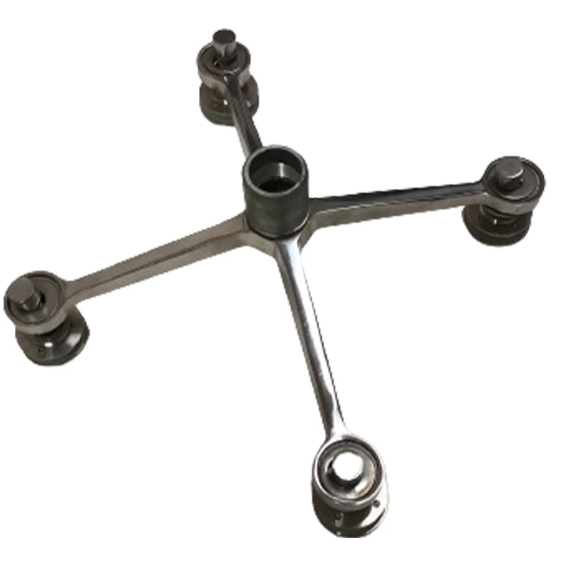 Wholesale Price Building Materials 314 Stainless Steel Fin Spider Curtain Wall Systems Glass Spider Fittings