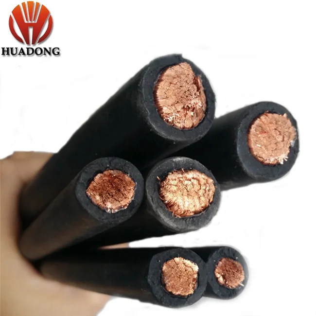 Heavy duty Flexible Underwater Welding cable 70mm2 super flex pure copper oil/water/corrosion resistance CPC rubber sheath