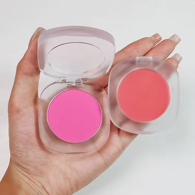 Private Label Face Blush On Vegan Cheek Makeup Pressed Powder Blush With Logo Custom Cheek blusher