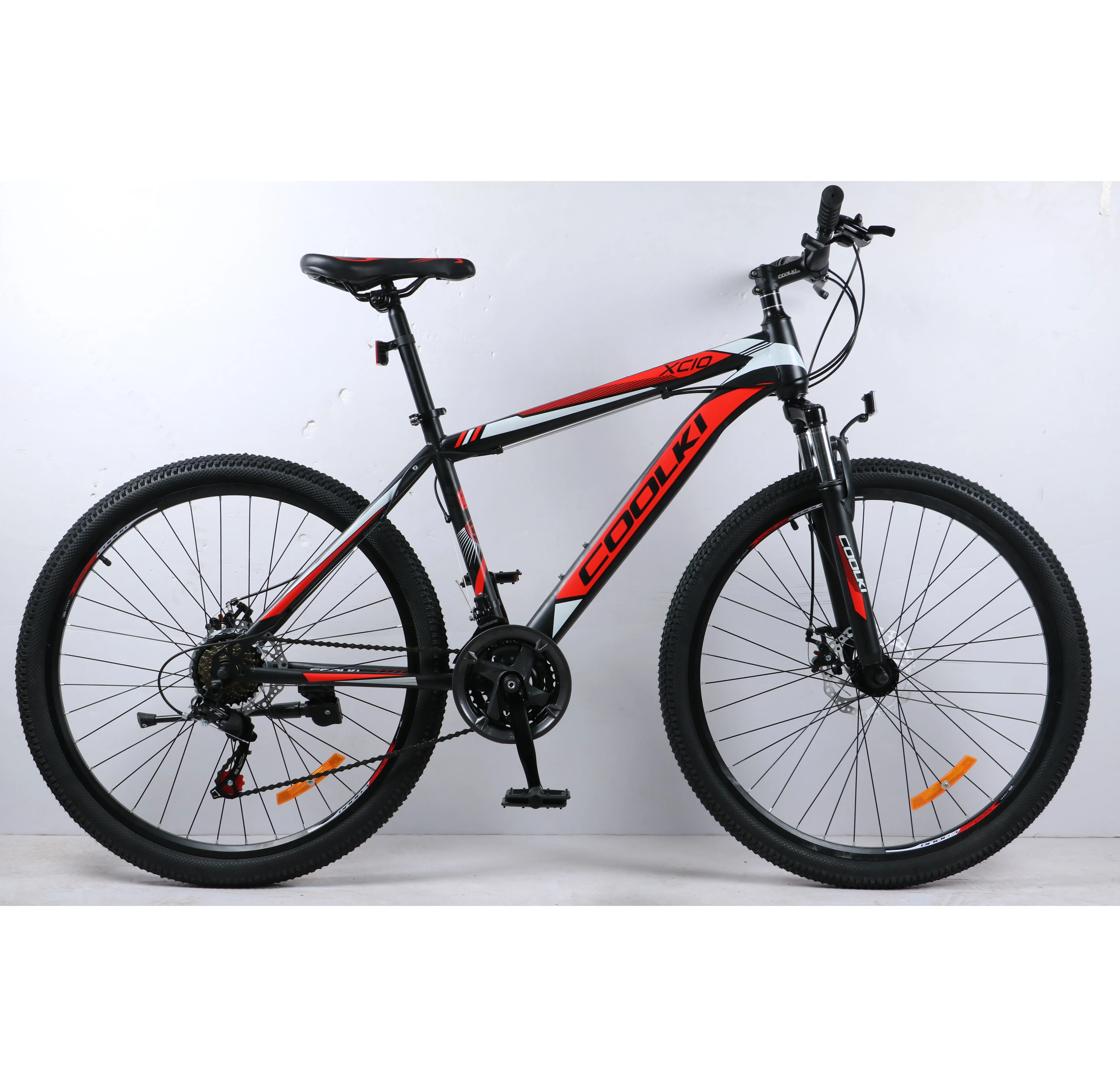 Wholesale 26 29inch mountain bicycle steel frame dual disc brake Shock absorption MTB mountain bike