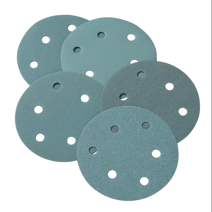 Ready To Ship 5inch 8holes Round Sand Paper Sanding Discs For Air Orbital Sander