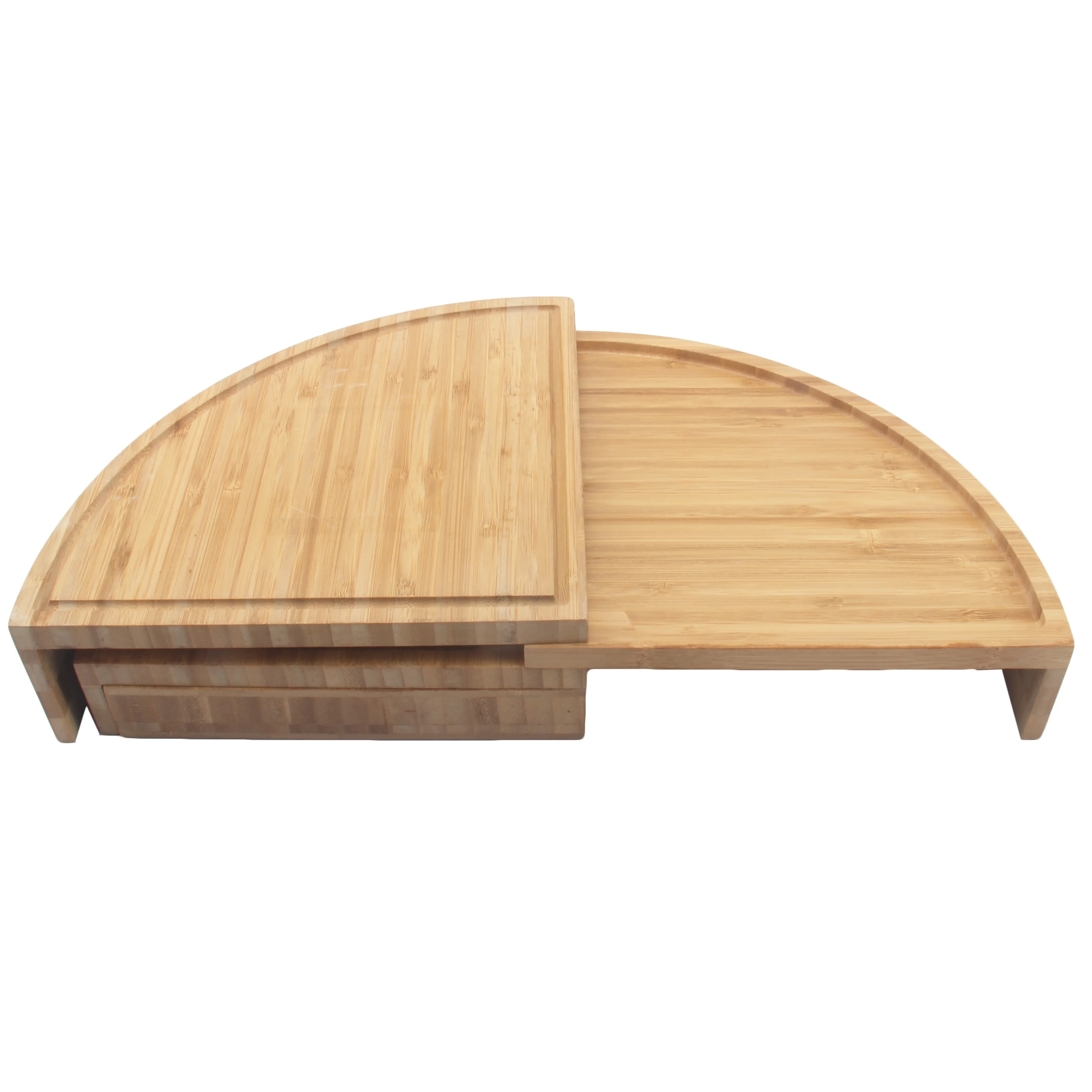 Hot Sale High Quality Collapsible Bamboo Cheese Board With Cheese Knife Set Serving Tray