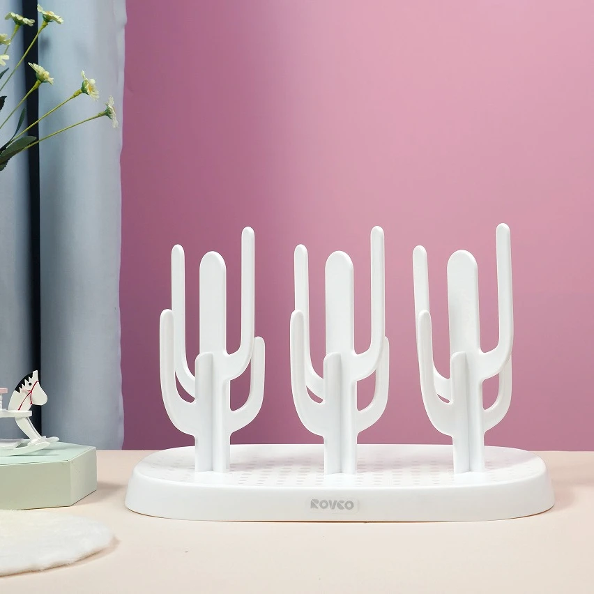 RK-N6018 BPA Free Nipples Easy Cleaning Feeding Accessories Dryer Holder Baby Bottle Drying Rack