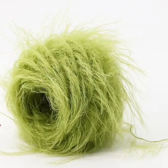 Worsted 100% nylon yarn lint-free 8cm mink-like 10cm mink-like filament 100% nylon yarn