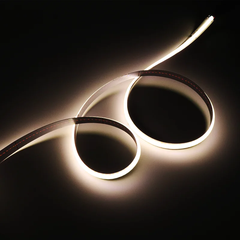 Banqcn 2700-6500K CCT 576D 12 pixels per meter 1000*10mm dual white cob water flow led strip no spots soft uniform light