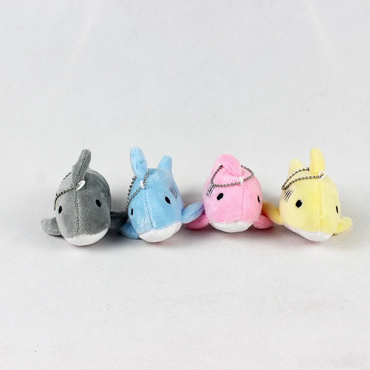 Manufacturers Wholesale Shark Plush Toy Pendant Marine Animal Shark Doll Plush Toy Creative 10cm Cartoon Small Shark Gift