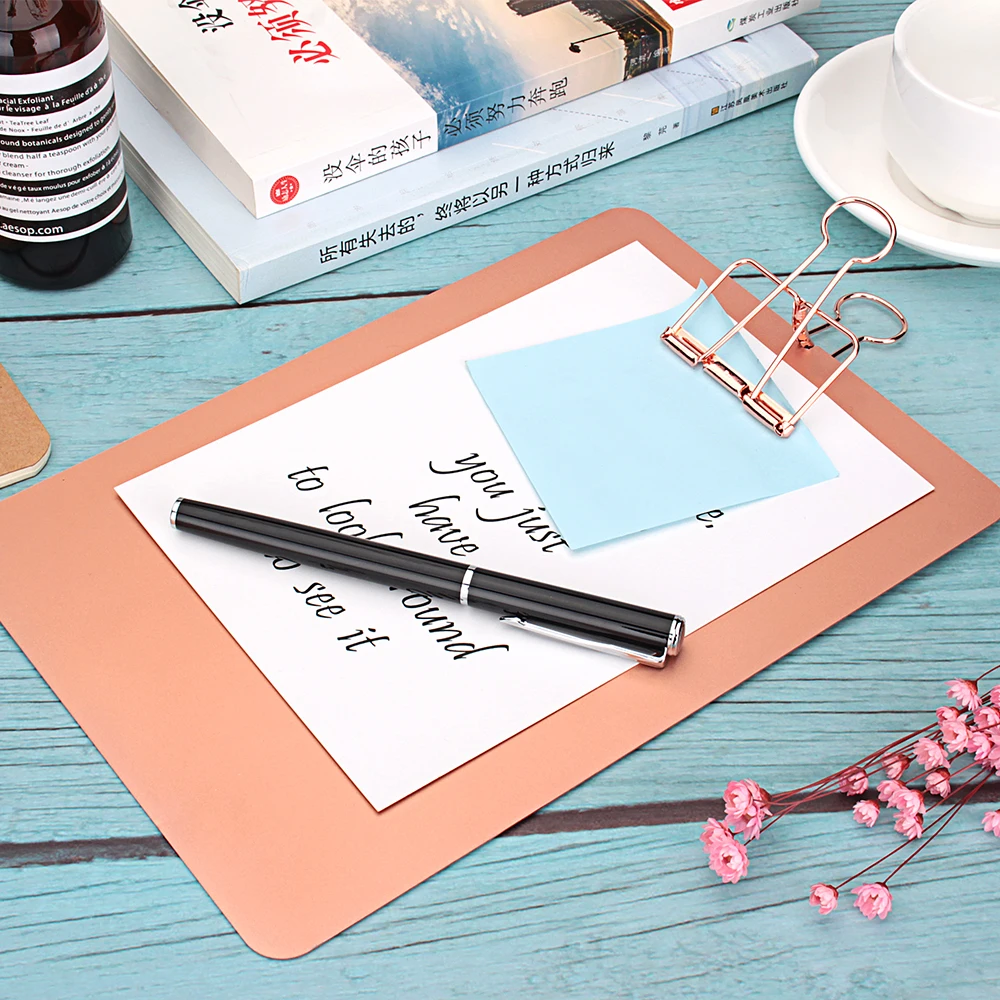 Aluminum storage clipboard A4 A5 clipboard custom clipboard