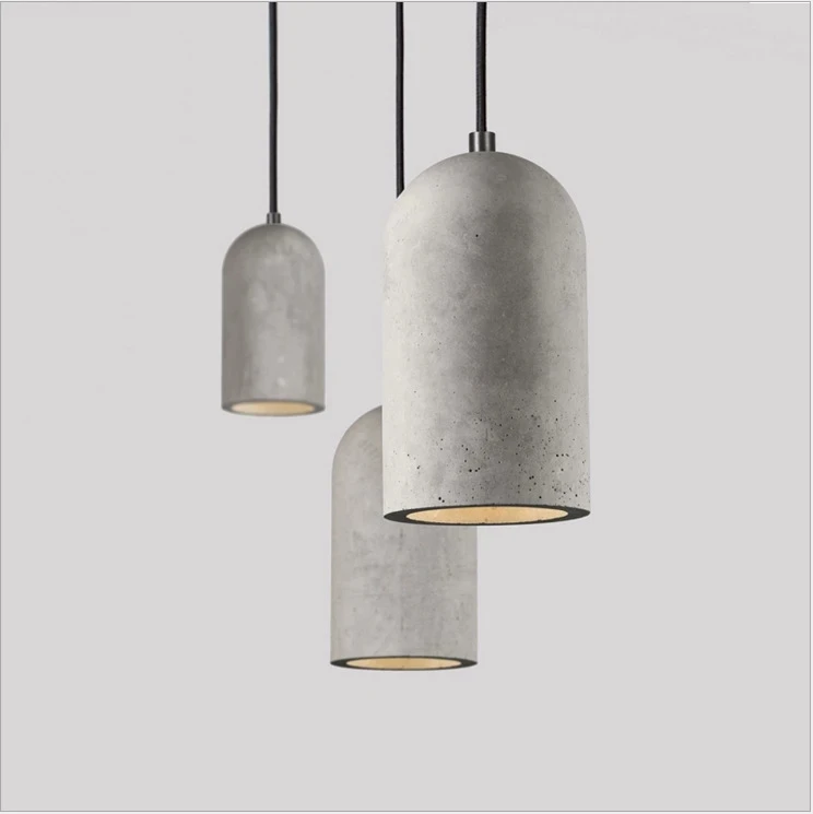 Modern LED Pendant Lights Simple Indoor Light Fixtures Restaurant Home Decor Lighting Dining Room Nordic Cement Hanging Lamps