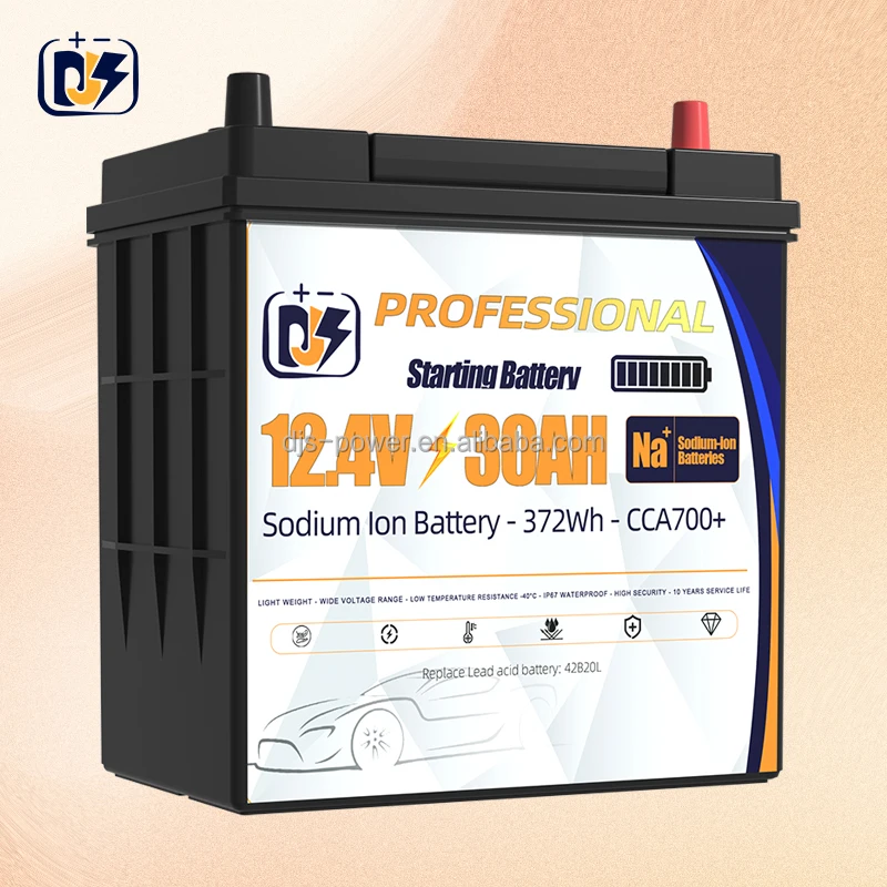 30Ah 12V NS40 Sodium Japanese Jis Cars Vehicle 700 Cca high c rate  50B24L N40L 12 Volt Na ion Battery For car trolling motor