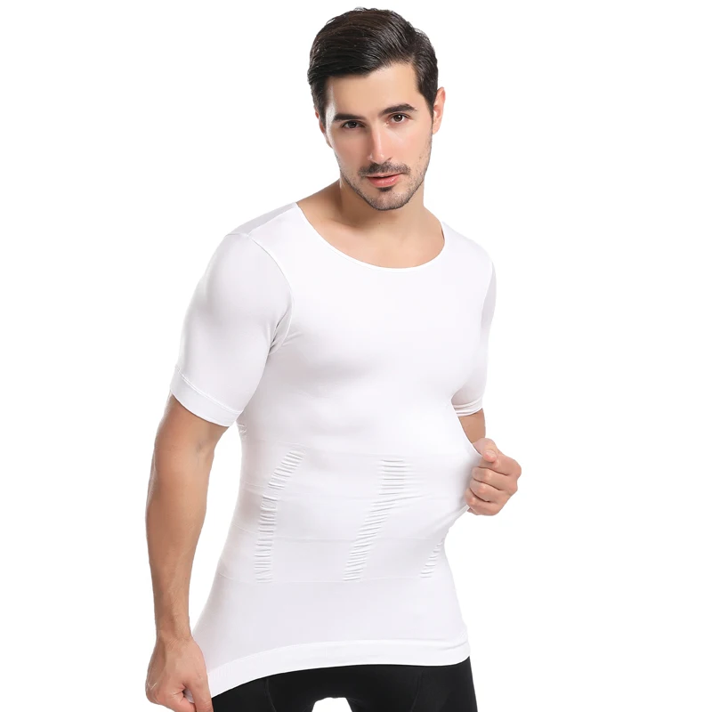 
Mens Compression Shirts Undershirt Slimming Tank Top Workout Vest Slim Body Shaper 