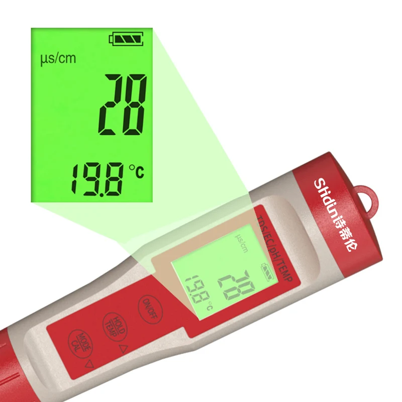 Тестер воды портативный TDS метр ручка 4 в 1 Цифровой тестер TDS/EC/PH/Temp цифровой детектор для питьевой