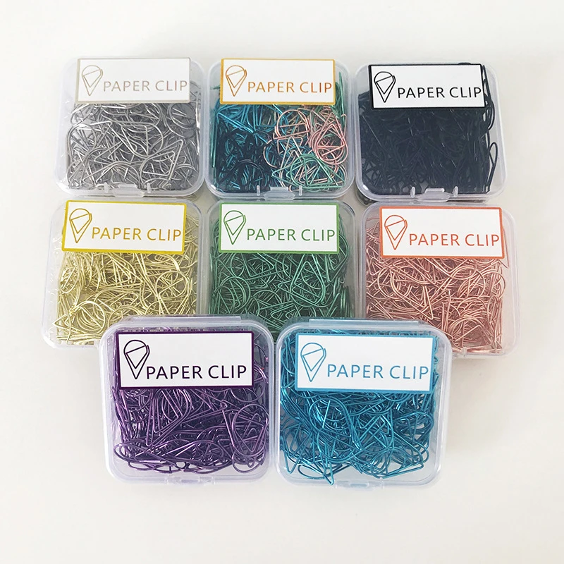 High Quality Funny Creative Drop Shaped Paper Clip Office School Supplies