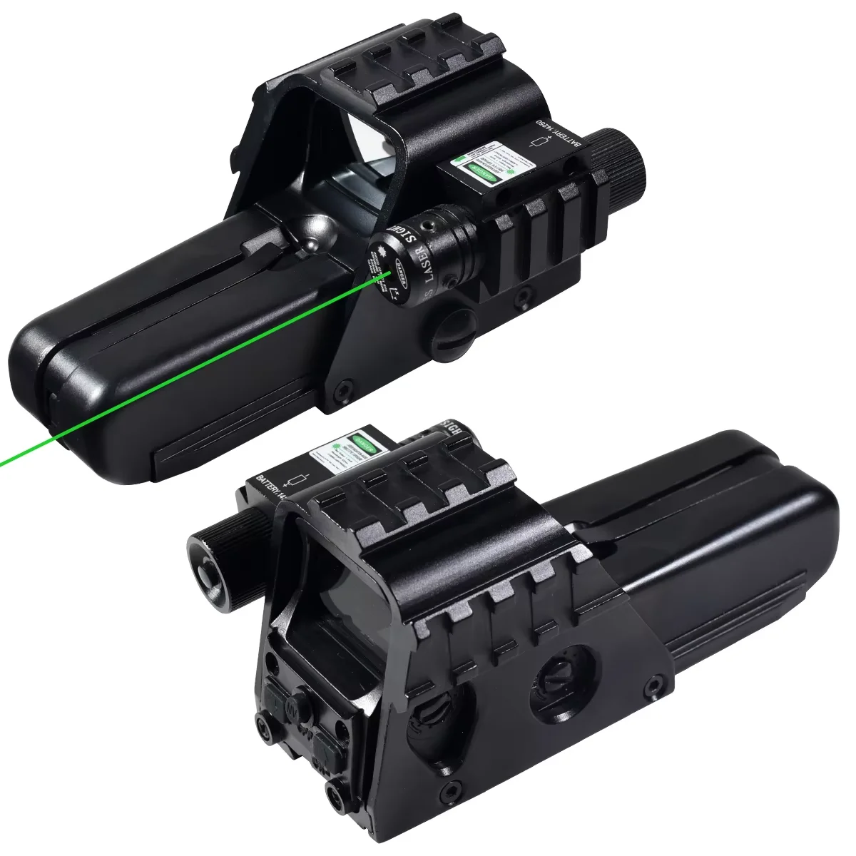 LUGER Tactical 552G Green Red Green Dot Reflex Holographic Optics Adjustable Sight Series Green Laser Hunting Fit 20mm Mount