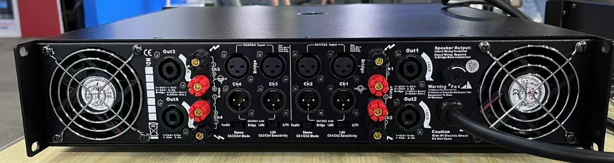 P4800A Best Selling 4 Channel 2U Live Power Amplifier Professional 4CH*850W 8ohms with Good Quality