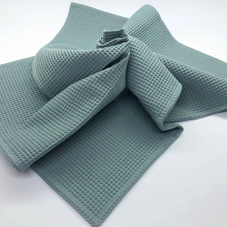 CHEER Custom personalized Super Soft Crocheted Baby Bedding Waffle linen kids Soft nursery Newborn baby blanket