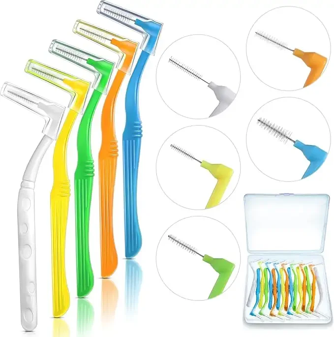 High Quality Custom L Type Interdental Brush Toothpick Orthodontic Nylon Wire Stainless Steel for Adults Direct from Factory
