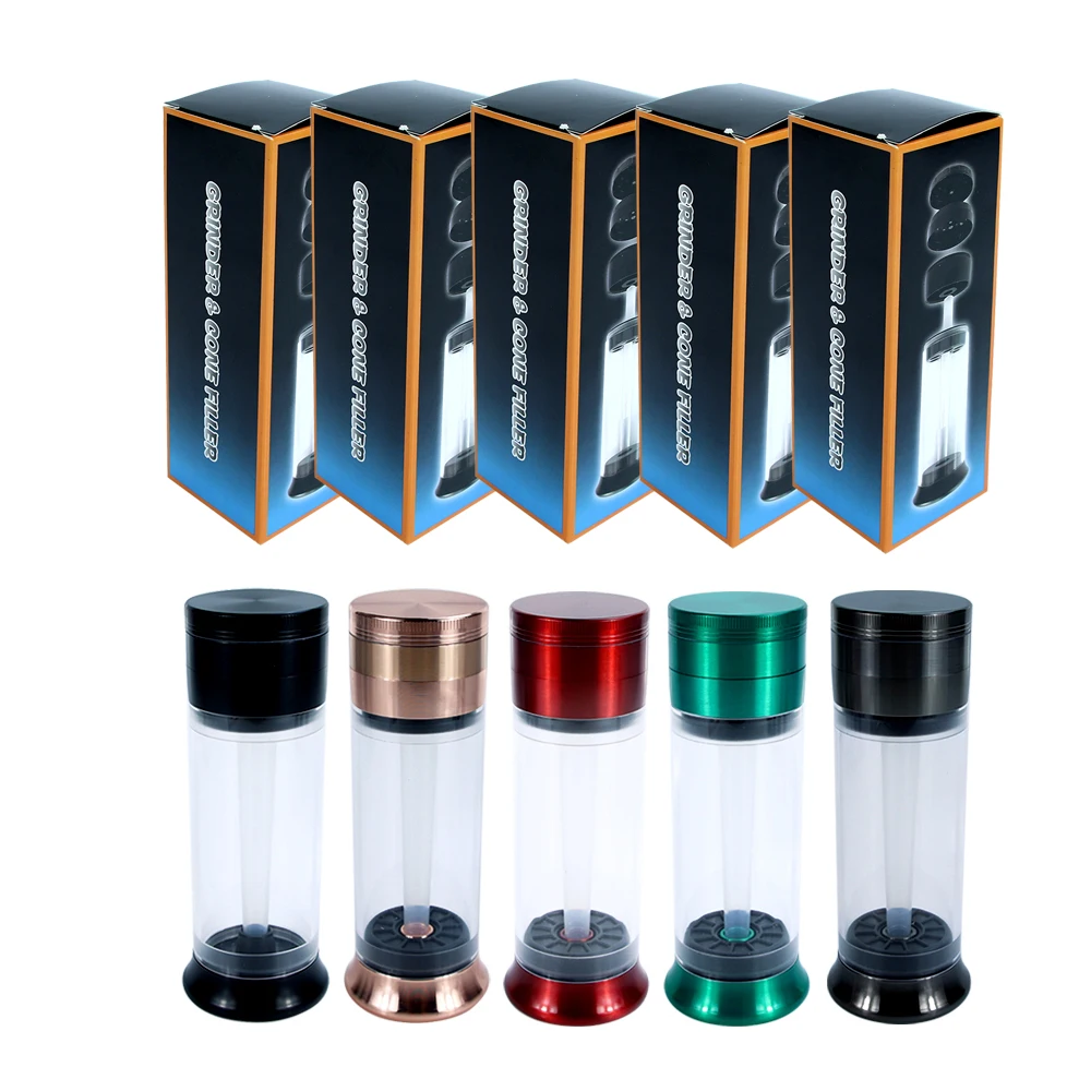 BEYOU Custom Diameter 50MM Black Spice Filling Machine Tobacco Filler Zinc Alloy multifunction herb Grinder