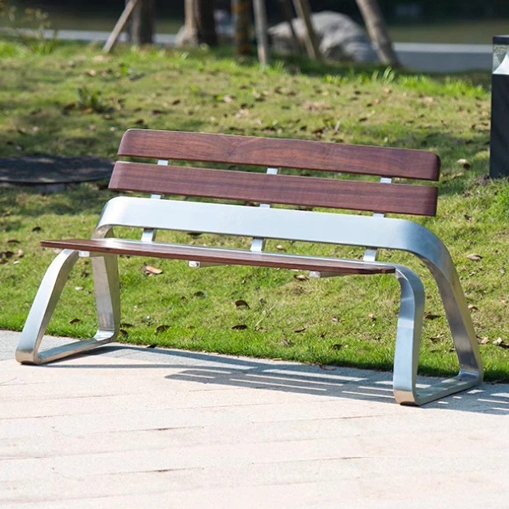 Modern Outdoor Bench for Garden and Park Spaces