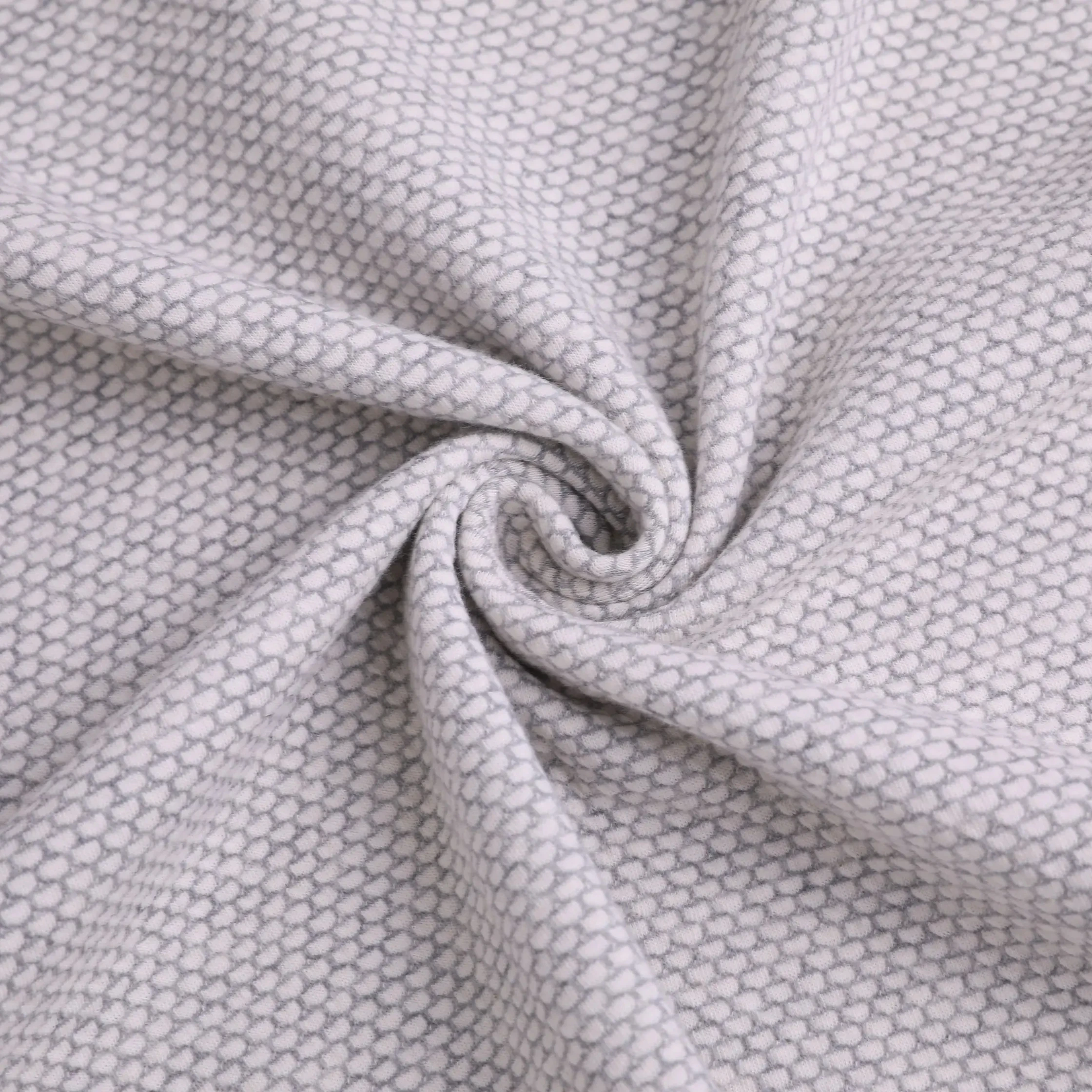 2024 Hot Selling Knitted Stripe 95% Organic Cotton 5% Spandex Fleece Micro Cotton Velvet Fabric for Garment