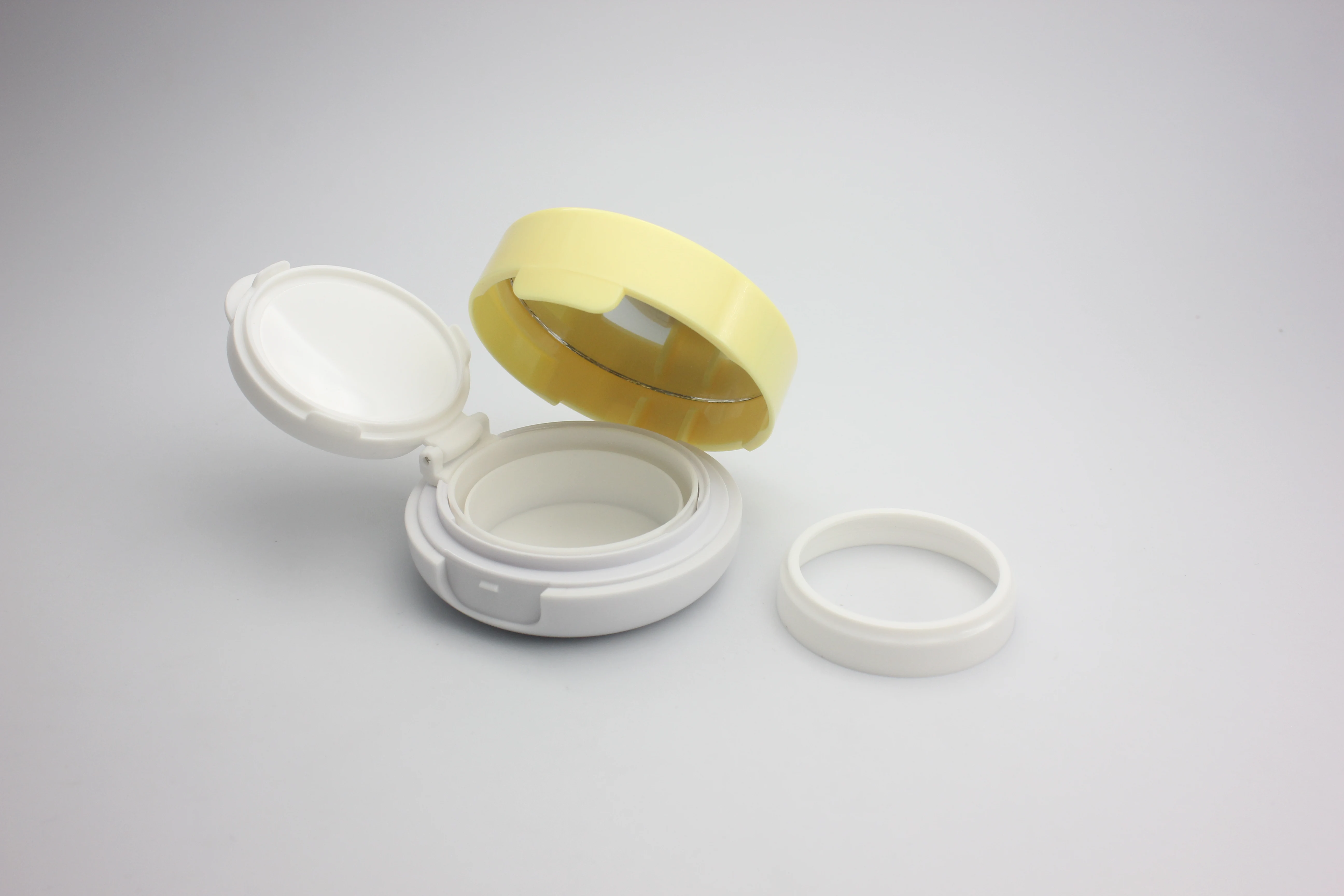 15g New Design Round Empty BB Cushion Case CC Cream Air Cushion Box With Mirror for Cosmetic Packaging