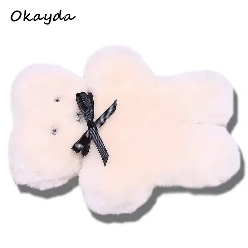 Милые мягкие пушистые игрушки из овечьей кожи