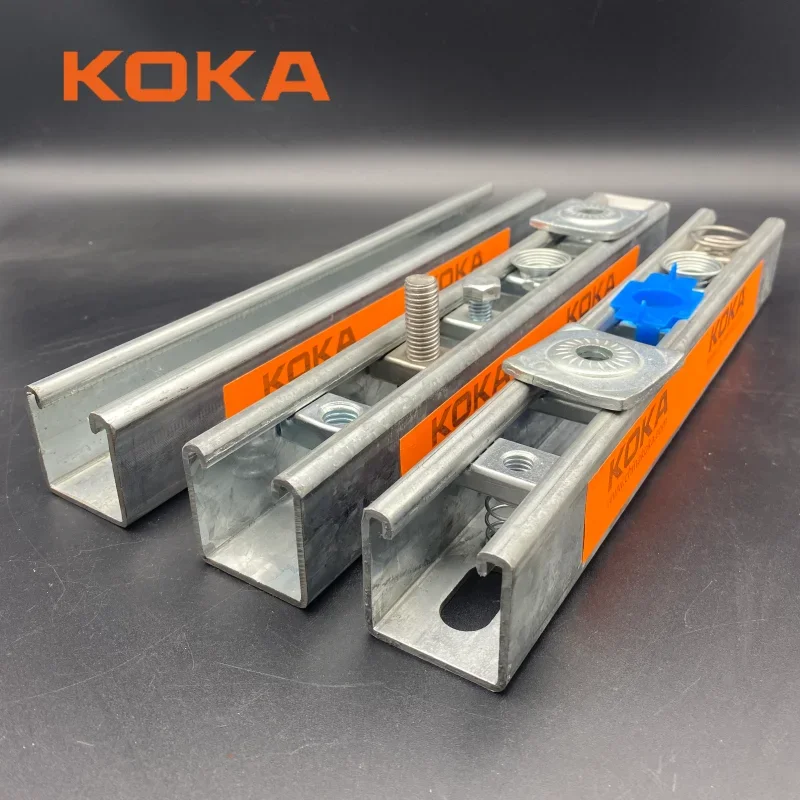 Stainless steel ss304 ss316 clamping Channel Spring nut with spring