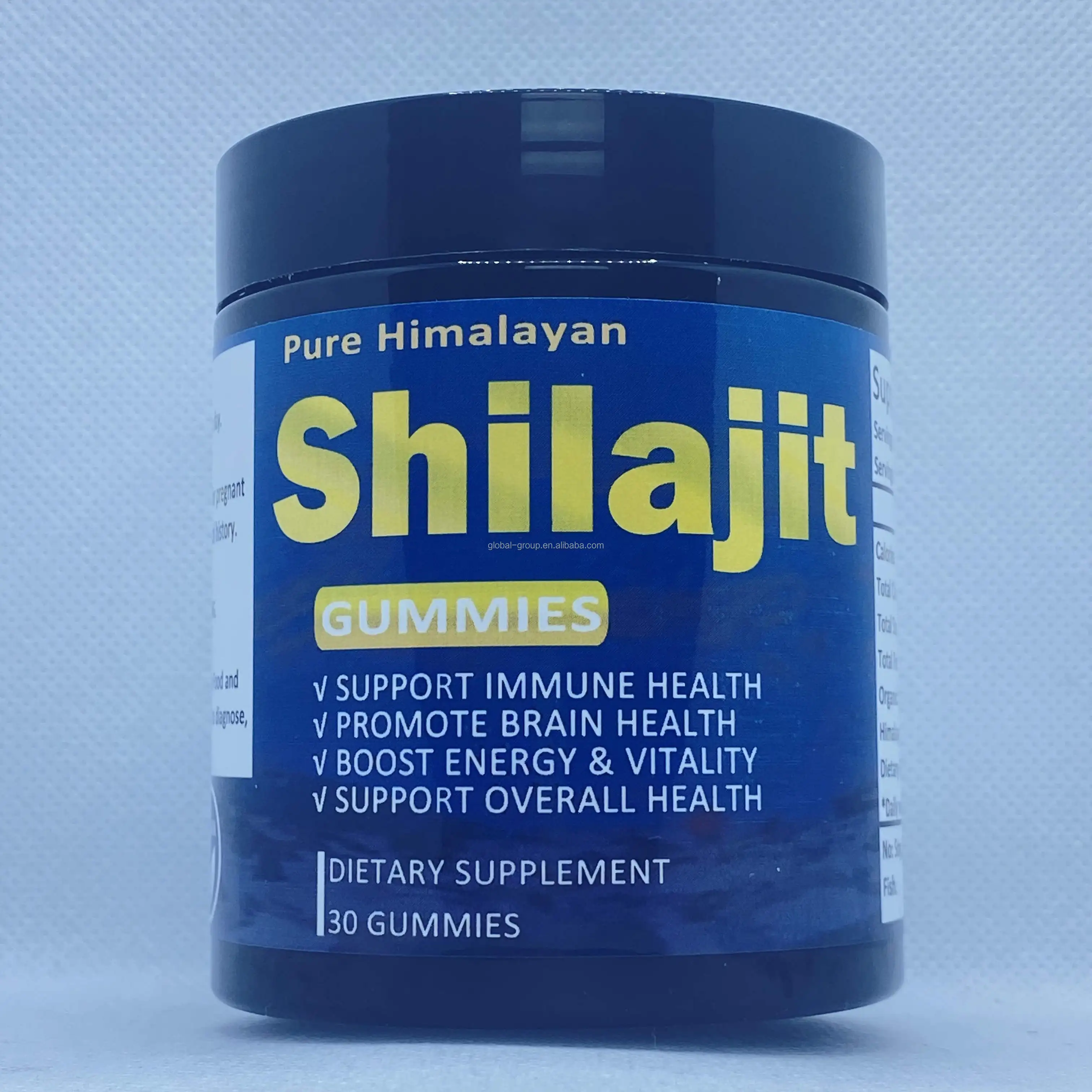 Private Label Health Herbal Shilajit Extract Gummies Fulvic Acid Pure Himalayan Shilajit Gummy