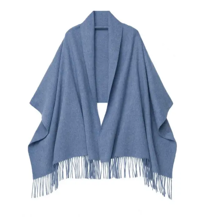 Solid Mens Wool Scarf New Heavy Thick Winter Women Mens100% Wool Shawl Scarf