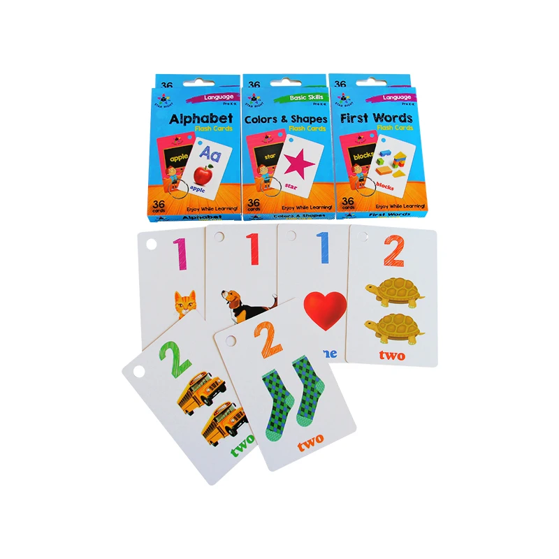 Recyclable  Garten Learning Card Baby Cognitive Cards/Flash Cards