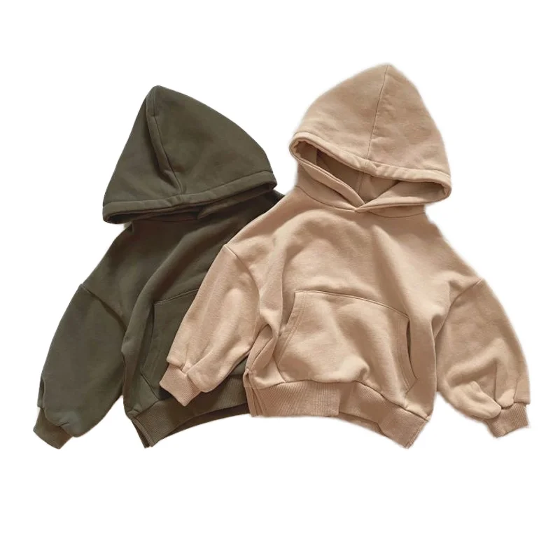 Французская махровая падение с одним плечом для детей ясельного возраста толстовки и кофты капюшоном рисунком комплект детской одежды в осенняя одежда оптовая продажа