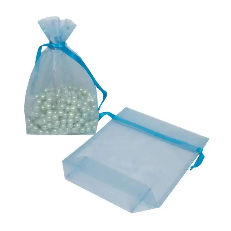 Wholesale party pouch organza gift bag small wedding christmas custom organza bags with drawstring