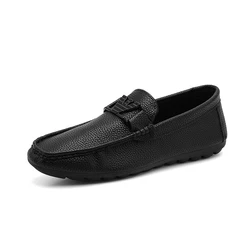 High quality trend men slip on driving loafers shoes men Moccasins slip on leather shoes