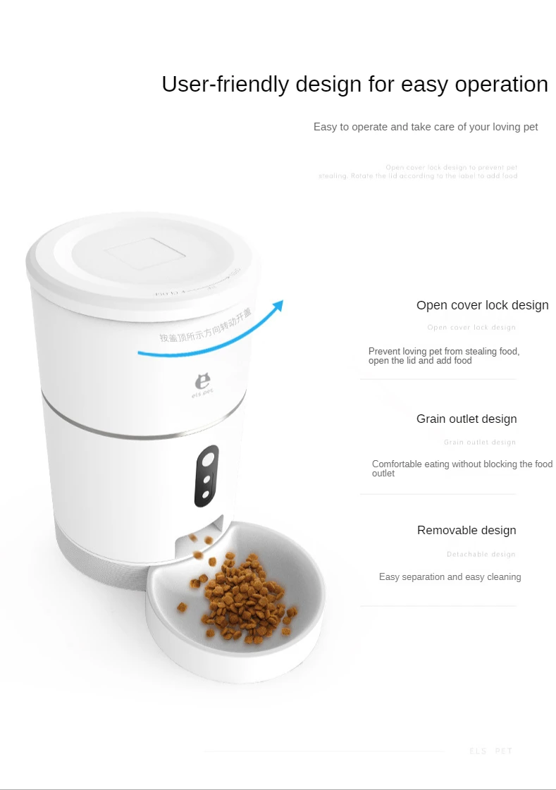 
Wholesale high quality cat and dog feeder smart pet feeder automatic pet feeder 