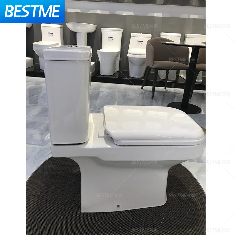 Wc Toilet Seat Closed Wc Two Piece Sanitary Ware Latest Design Modern Ceramic Water Closet Toilet