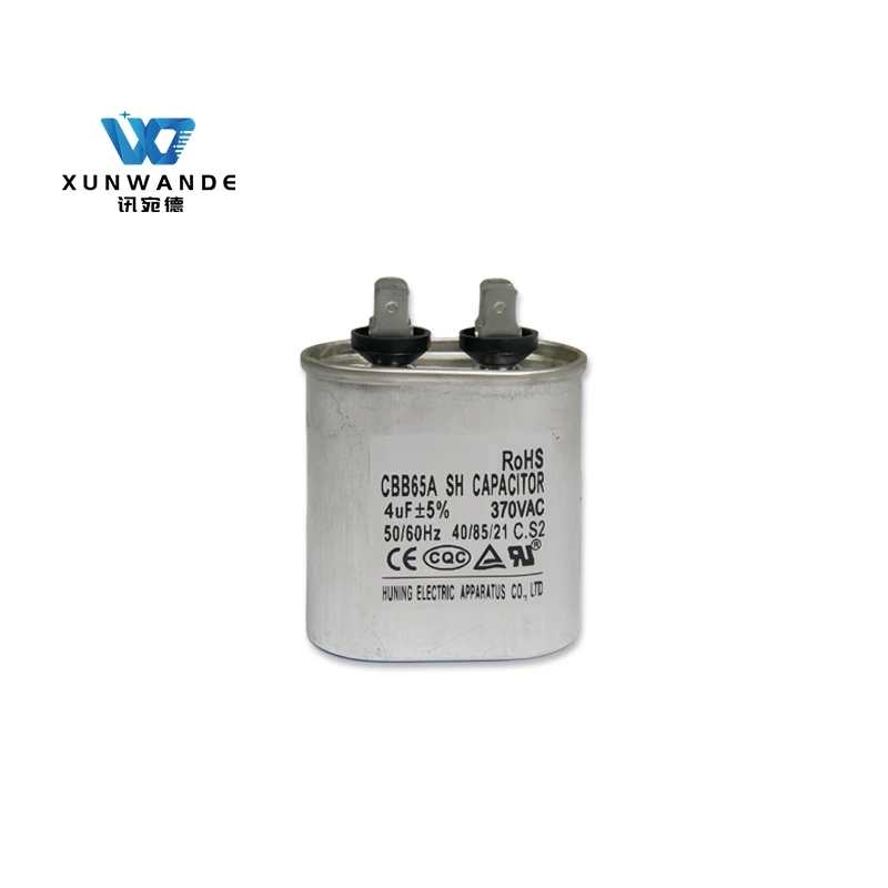Factory Hot Sale CBB65 370V 4uf Starting Capacitor Box Capacitor