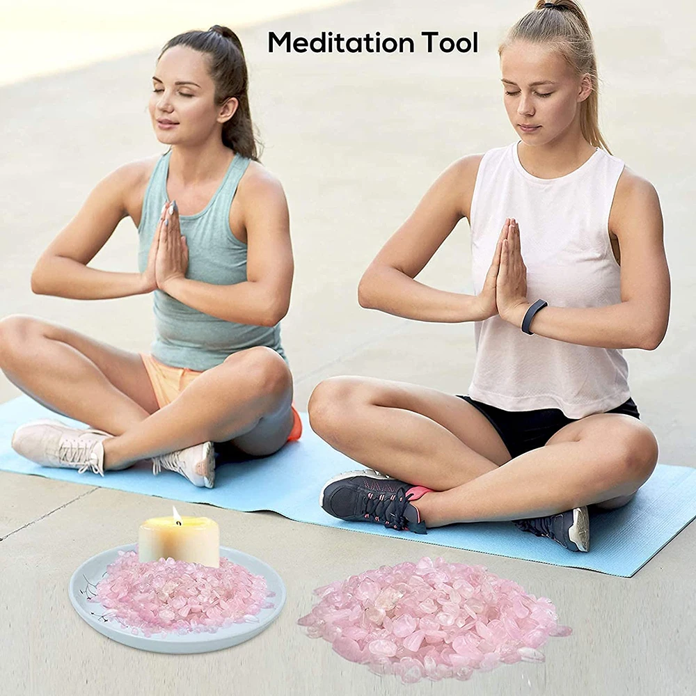 Rose Quartz Small Tumbled Chips Crushed Stone Healing Reiki Crystal Jewelry Making Home Decoration 250grams