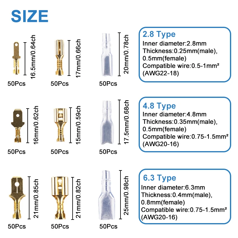SN-58B Ratchet spring wire crimping tool pliers mini europe style 0.5-1.5mm2 Terminals Female Male Connectors Kit
