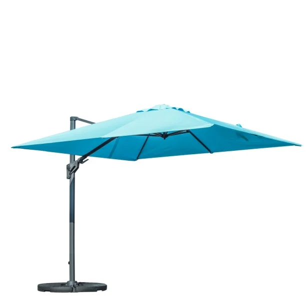 waterproof outdoor garden patio Umbrella With Push Button Tilt And Crank