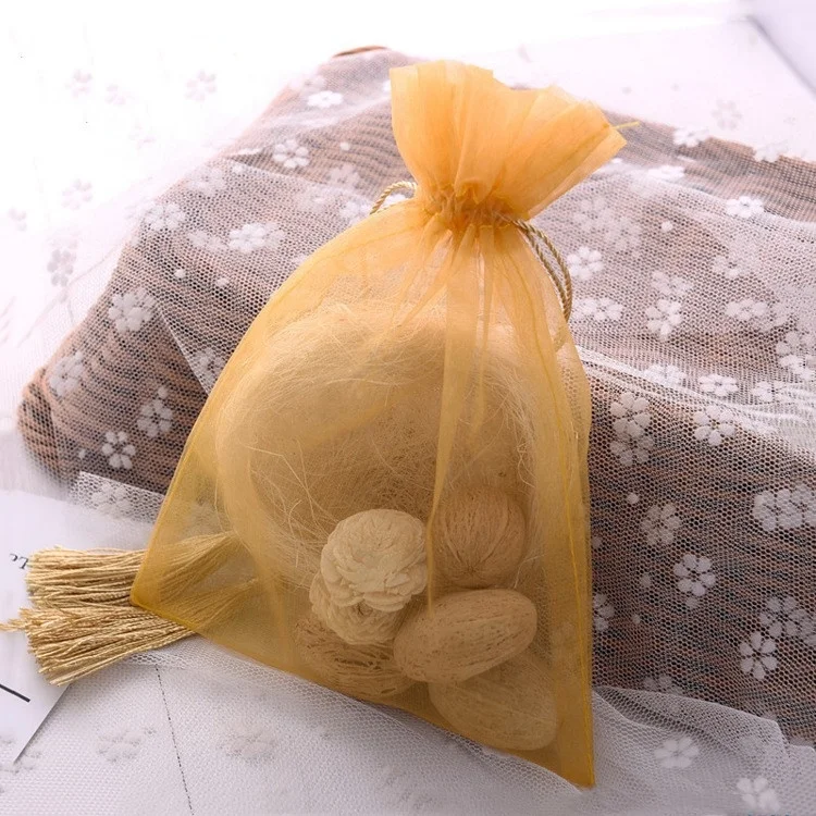 
Wholesale organza tassel drawstring bag wedding gift bag jewelry pouch 