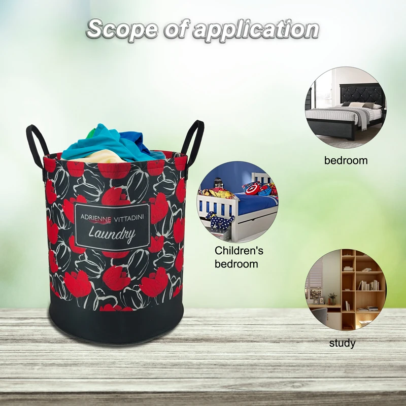 portable foldable hamper laundry basket folding laundry basket storage round