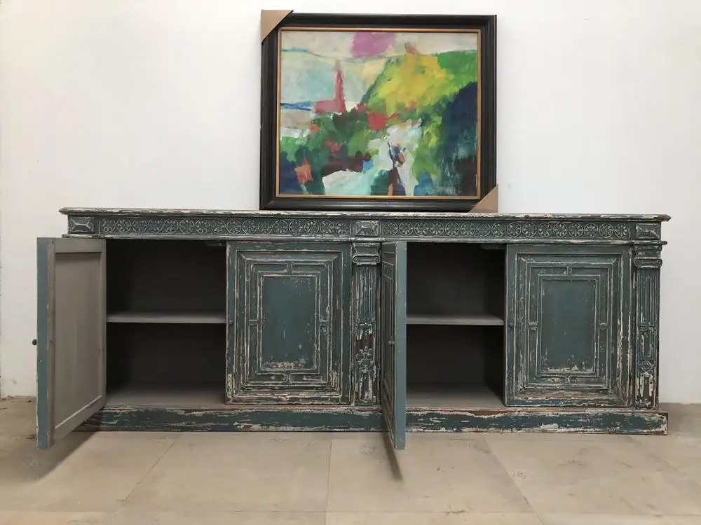 oriental distressed vintage industrial furniture for stores use