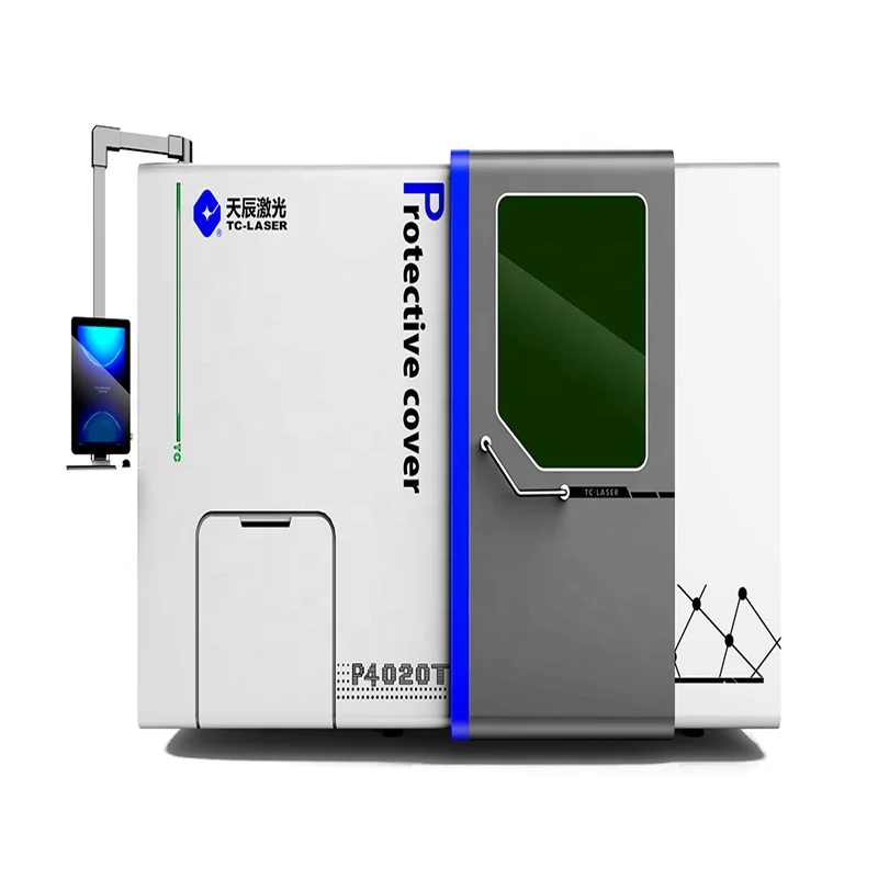 High precision fiber laser cutting machine Closed Tianchen laser 6KW 8KW 12KW domestic sheet metal cutting machine