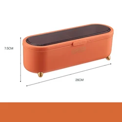 Modern Kitchen Accessories 4 Grids Condiments Spices Seasoning Container Organizer Box with spoon