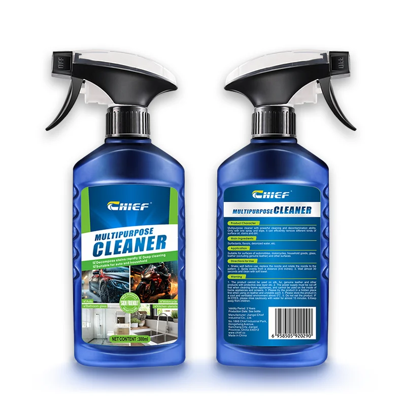 Home car motorcycle multipurpose use quick remove oil grease and dust cleaner spray bottle