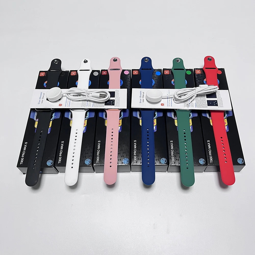 2022 IWO Smart Watch T900 Pro Max S Full Touch Fitness Tracker Make Calls Calculator Wireless Charger Smartwatch T900proMax S