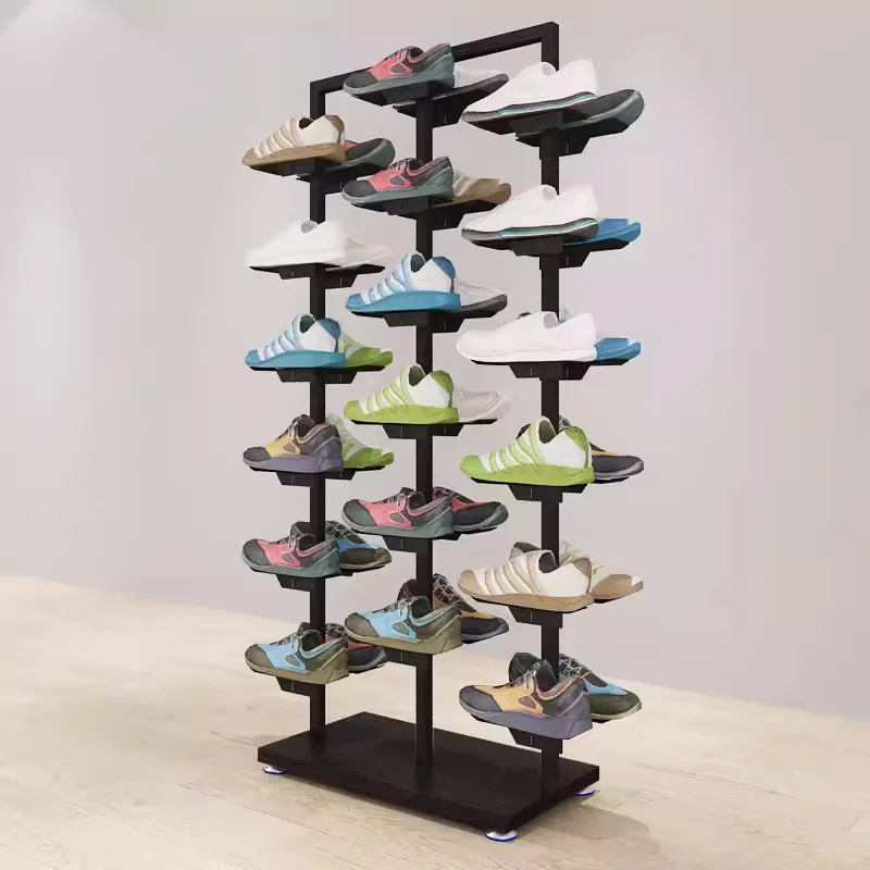 Factory Direct Sales Stand-up Shoes Display Racks Durable Metal Wall Display Shelf For Shoe