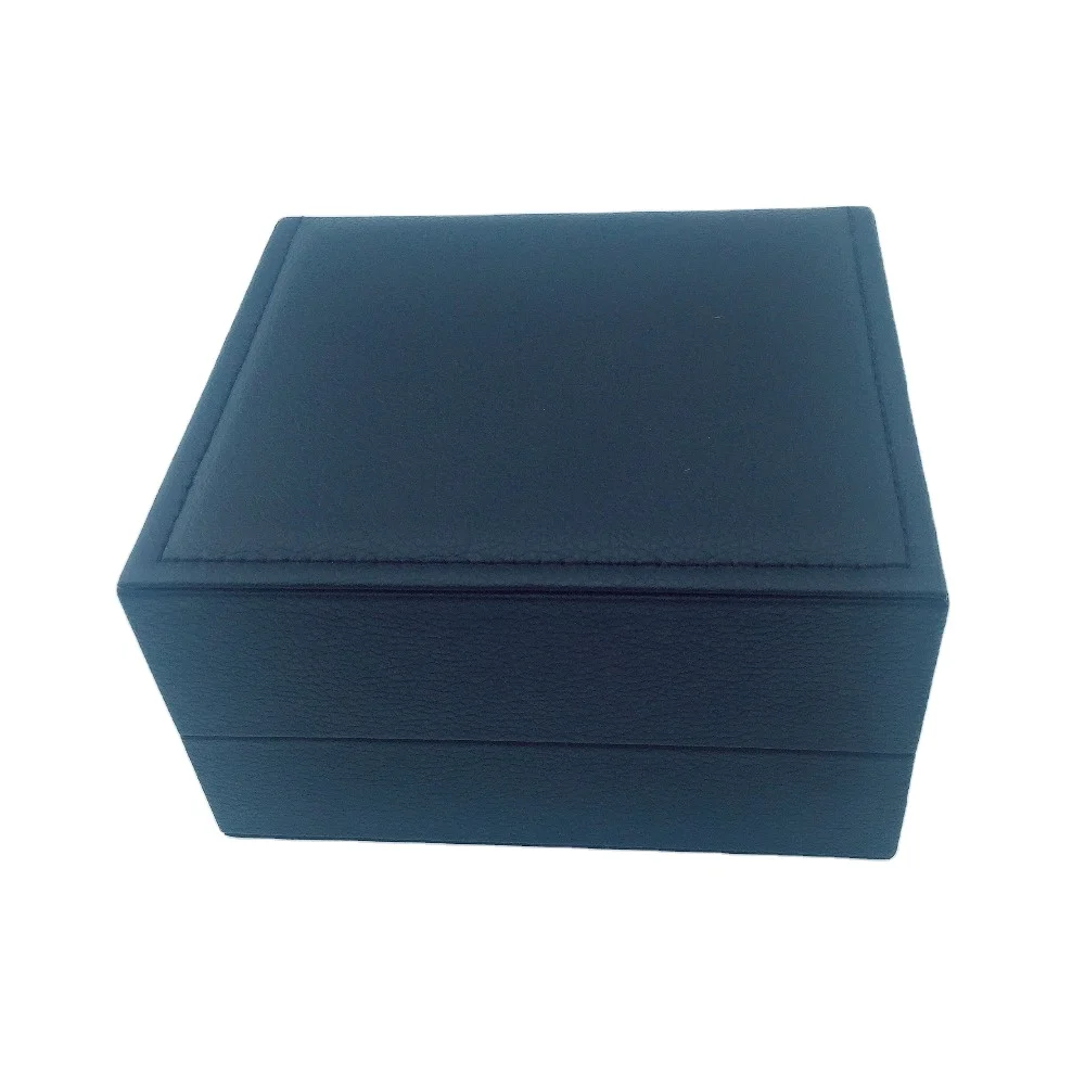 Custom Made Plastic Pu Single Watch Packaging Box leather logo suede leather pu single wrist unique OEM display case