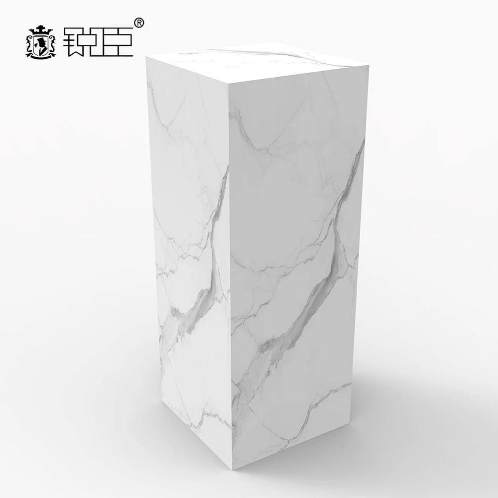 New Design Shop fittings and display for Shoes Bags Marble Showcase Platform Stand