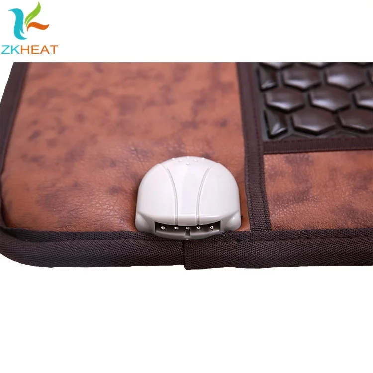 
High quality ceramic negative ion thermal massage heated tourmaline mat therapy mattress 